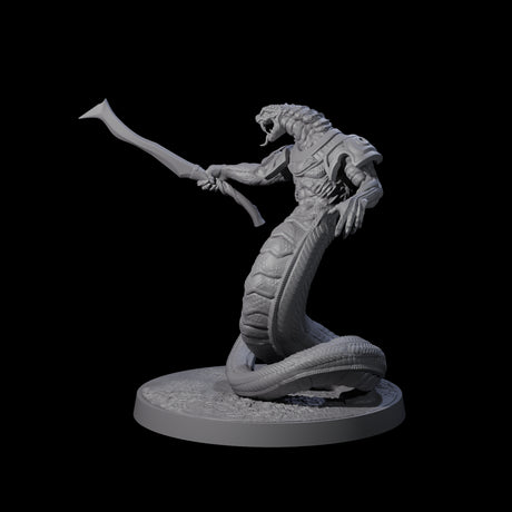 Striking Yuan-ti Abomination A Miniature for Dungeons and Dragons, Pathfinder or other TTRPGs