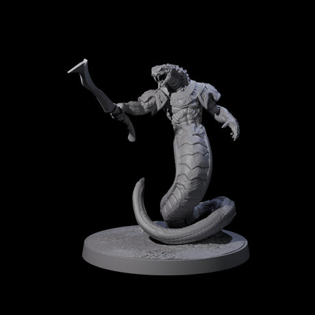 Striking Yuan-ti Abomination A Miniature for Dungeons and Dragons, Pathfinder or other TTRPGs