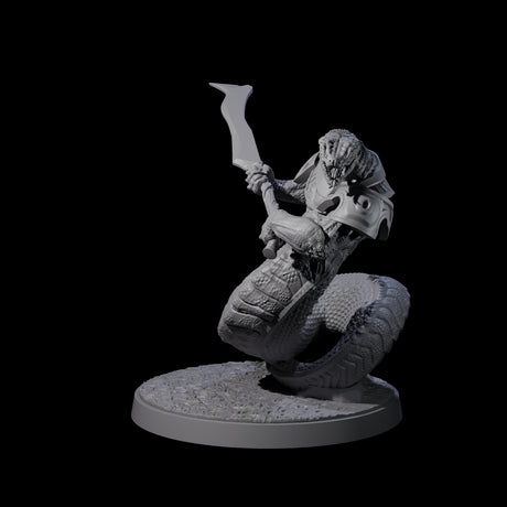 Striking Yuan-ti Abomination B Miniature for Dungeons and Dragons, Pathfinder or other TTRPGs