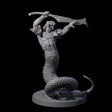 Striking Yuan-ti Abomination C Miniature for Dungeons and Dragons, Pathfinder or other TTRPGs