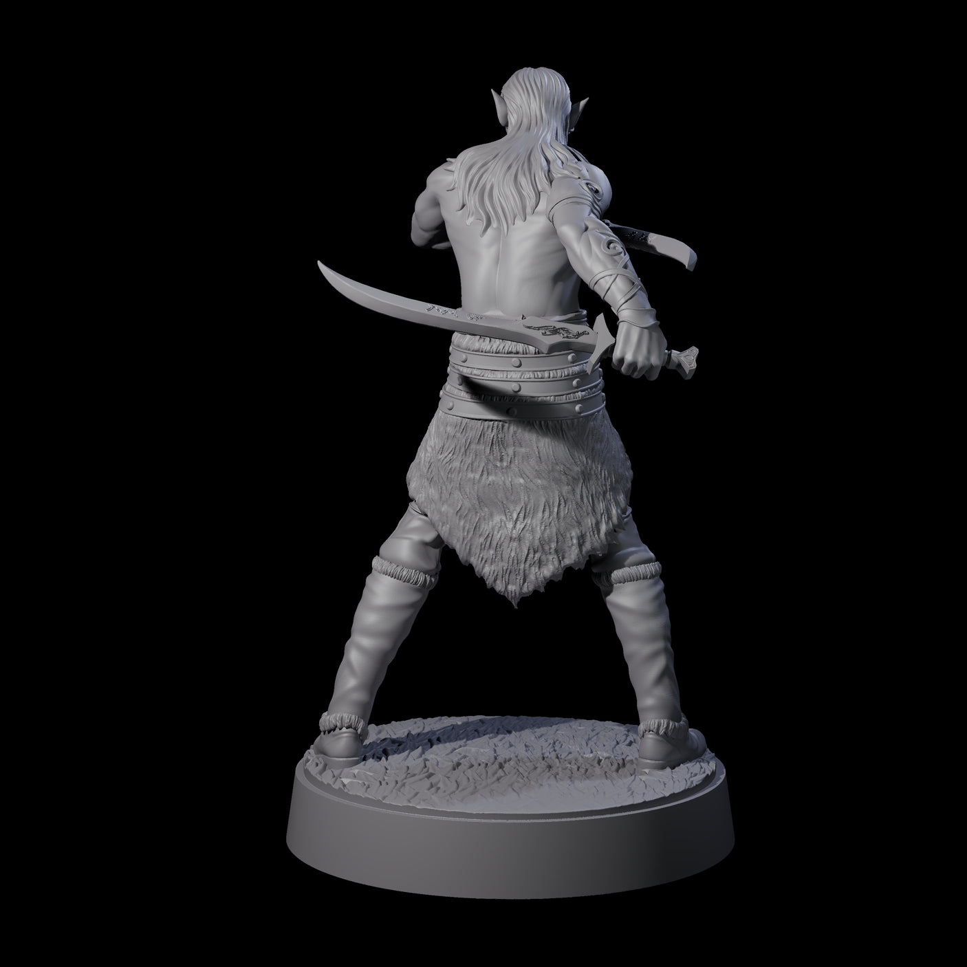 Stripped Down Bladeslinger Miniature for Dungeons and Dragons, Pathfinder or other TTRPGs