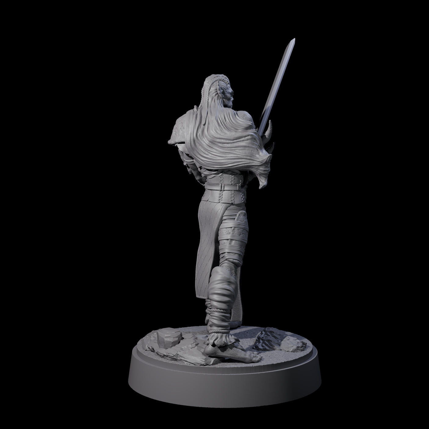 Strong Githyanki Corsair A Miniature for Dungeons and Dragons, Pathfinder or other TTRPGs