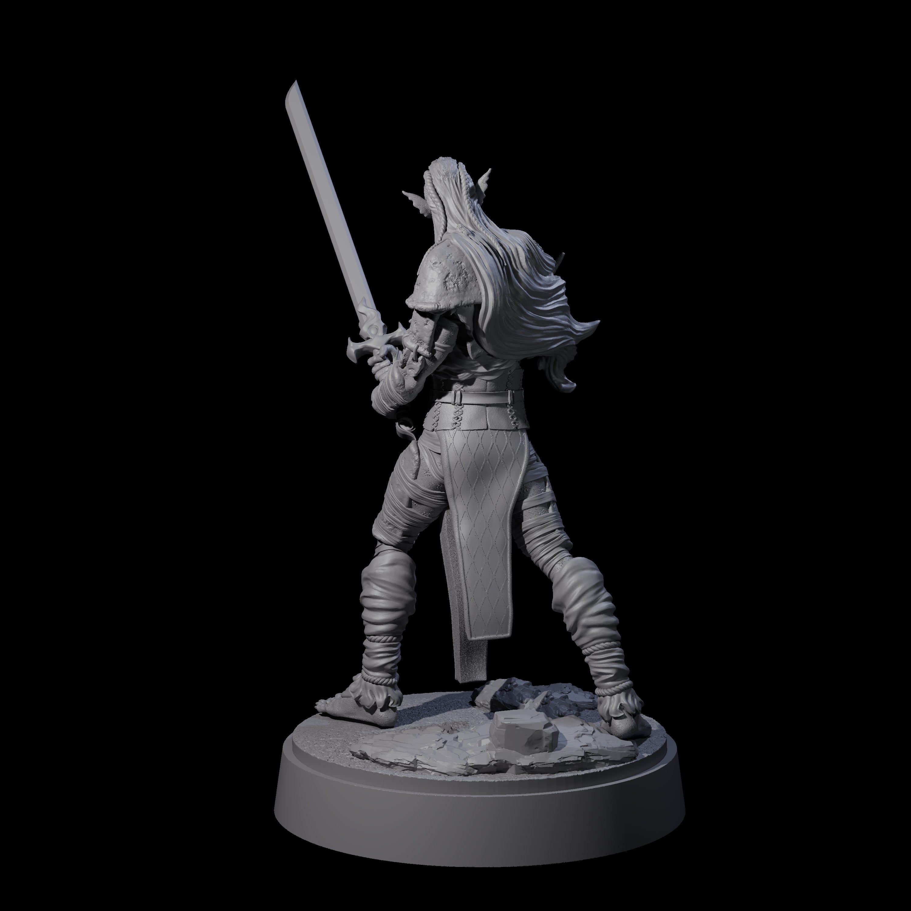 Strong Githyanki Corsair A Miniature for Dungeons and Dragons, Pathfinder or other TTRPGs
