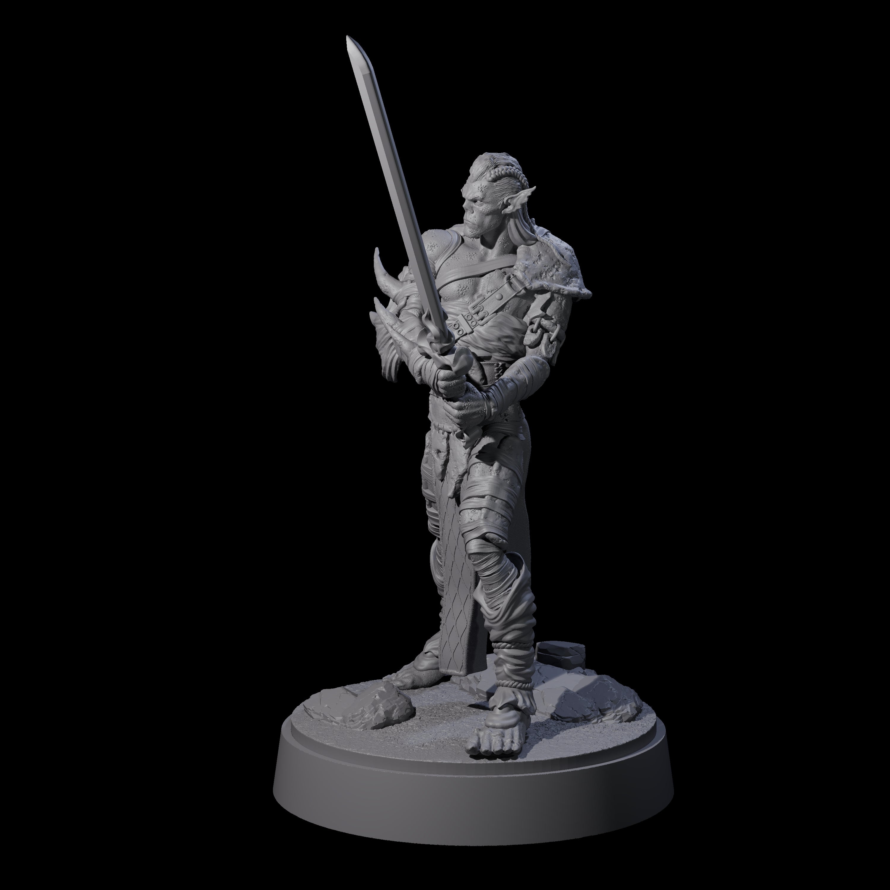 Strong Githyanki Corsair A Miniature for Dungeons and Dragons, Pathfinder or other TTRPGs