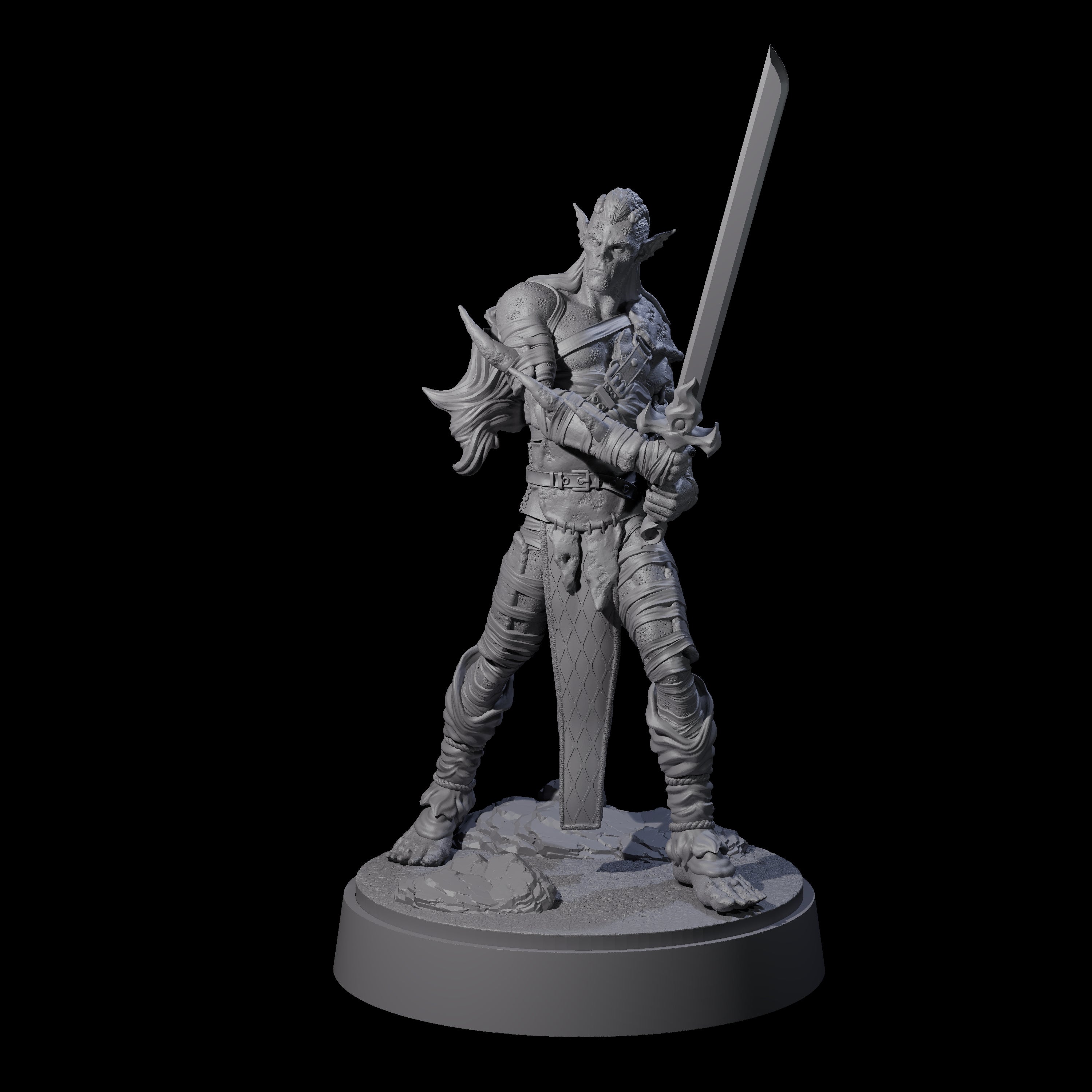 Strong Githyanki Corsair A Miniature for Dungeons and Dragons, Pathfinder or other TTRPGs
