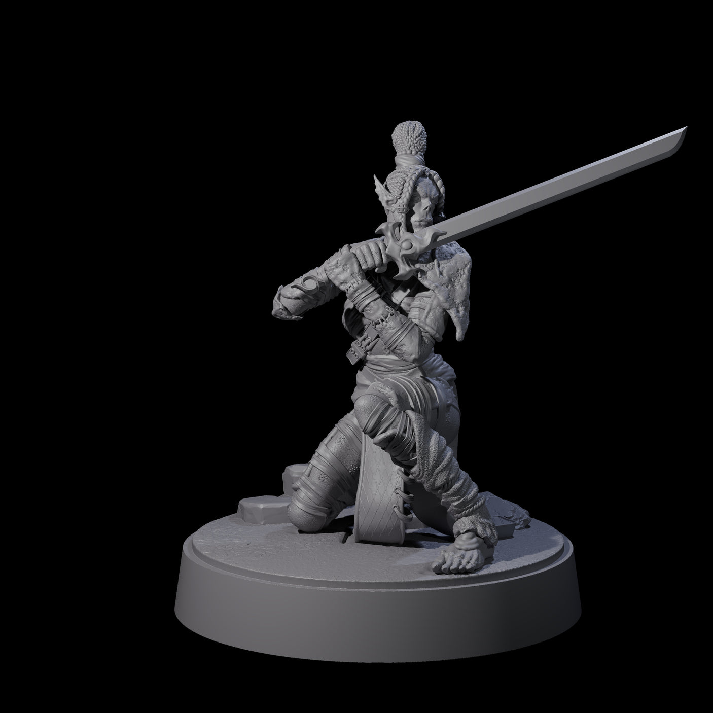 Strong Githyanki Corsair B Miniature for Dungeons and Dragons, Pathfinder or other TTRPGs