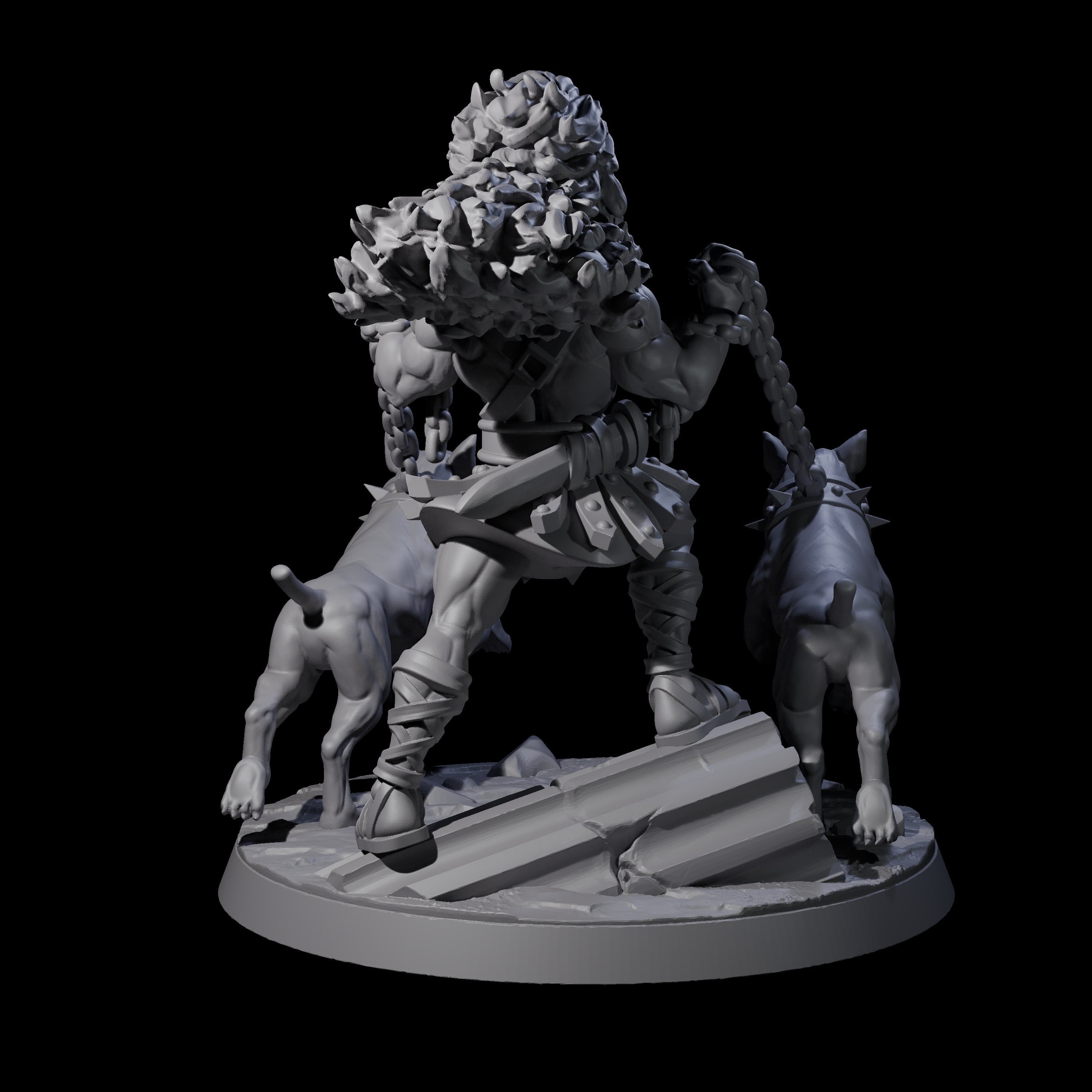 Strong Keeper of the Lions Miniature for Dungeons and Dragons, Pathfinder or other TTRPGs