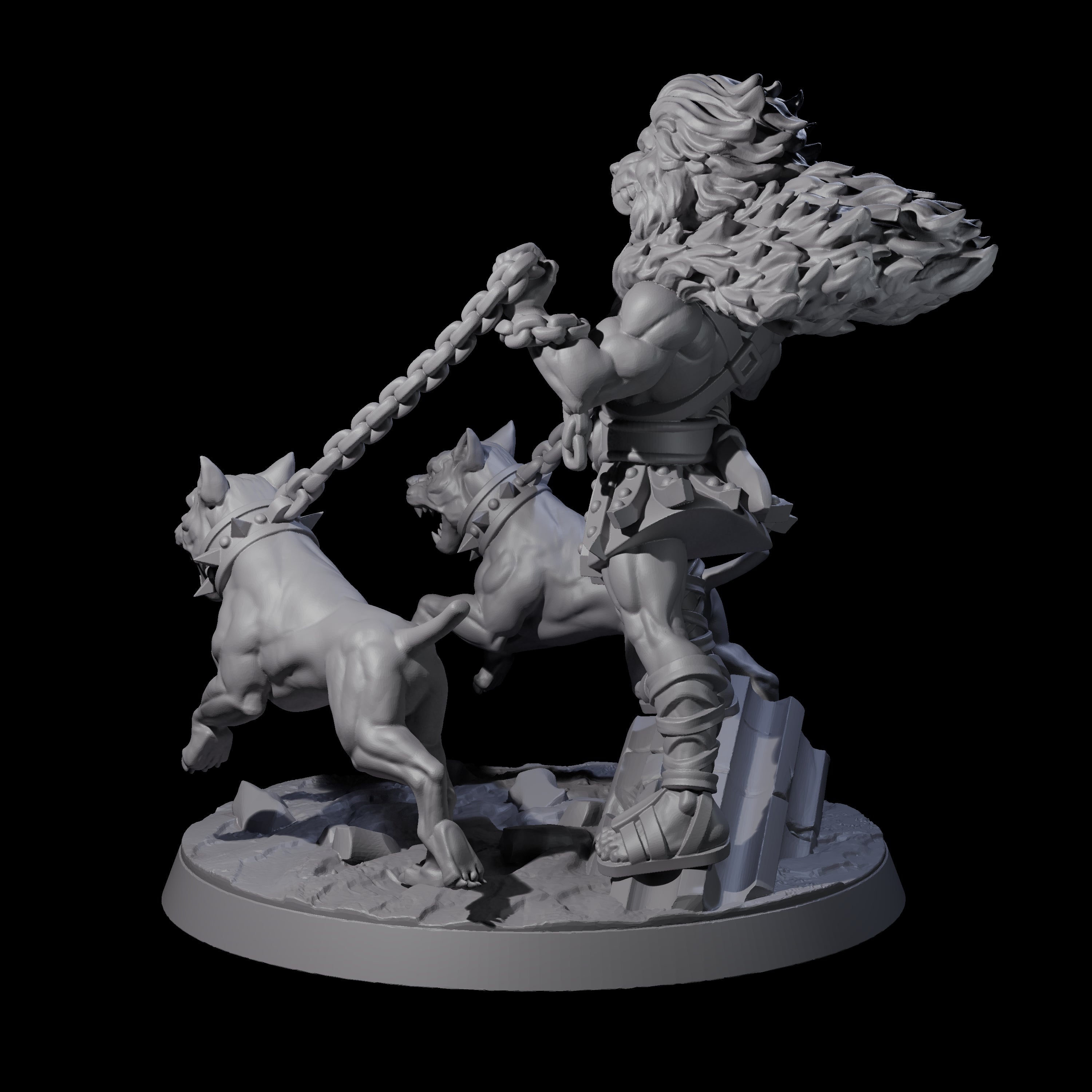 Strong Keeper of the Lions Miniature for Dungeons and Dragons, Pathfinder or other TTRPGs