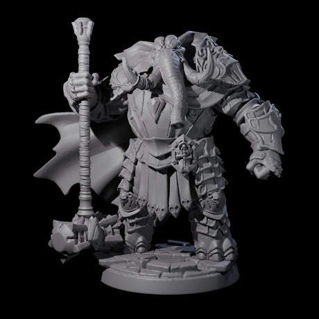 Strong Loxodon Champion Miniature for Dungeons and Dragons, Pathfinder or other TTRPGs
