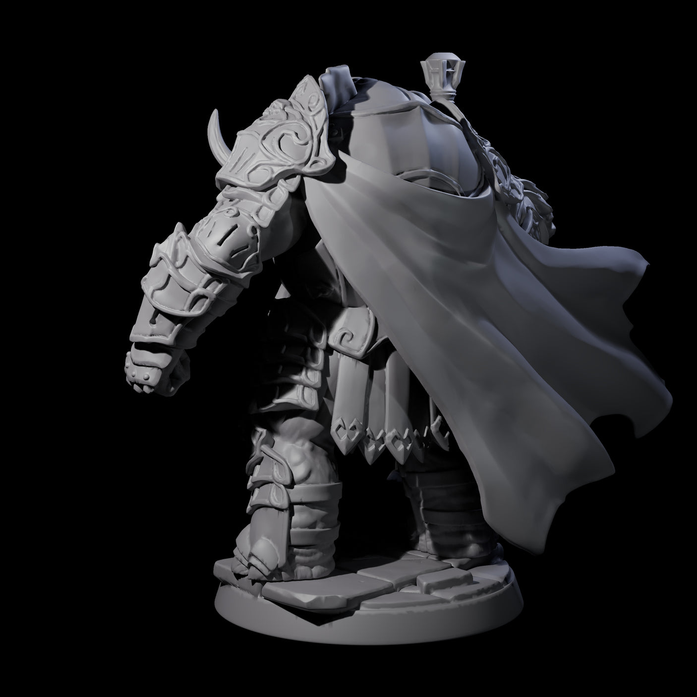 Strong Loxodon Champion Miniature for Dungeons and Dragons, Pathfinder or other TTRPGs