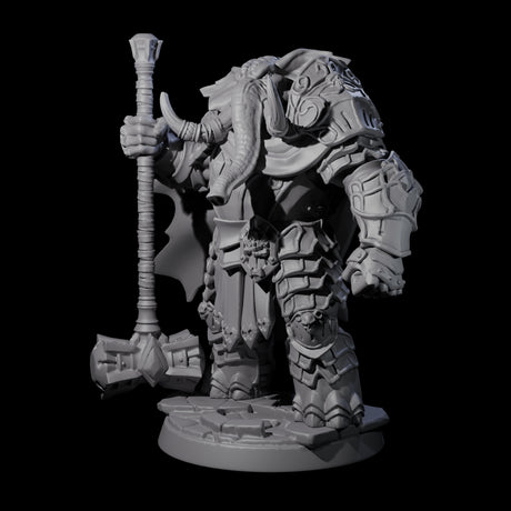 Strong Loxodon Champion Miniature for Dungeons and Dragons, Pathfinder or other TTRPGs