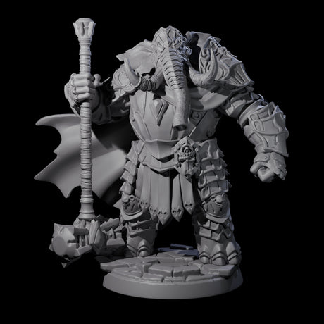 Strong Loxodon Champion Miniature for Dungeons and Dragons, Pathfinder or other TTRPGs