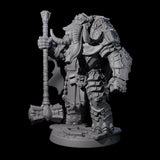 Strong Loxodon Champion Miniature for Dungeons and Dragons, Pathfinder or other TTRPGs