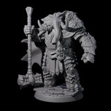Strong Loxodon Champion Miniature for Dungeons and Dragons, Pathfinder or other TTRPGs