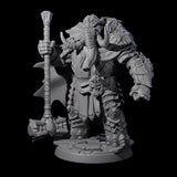 Strong Loxodon Champion Miniature for Dungeons and Dragons, Pathfinder or other TTRPGs