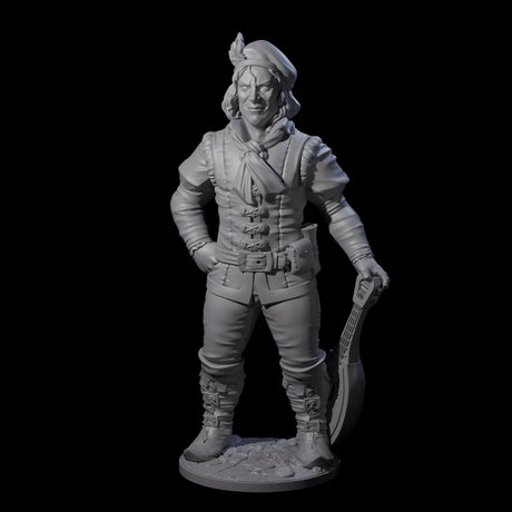 Strumming With Style Human Bard Miniature for Dungeons and Dragons, Pathfinder or other TTRPGs