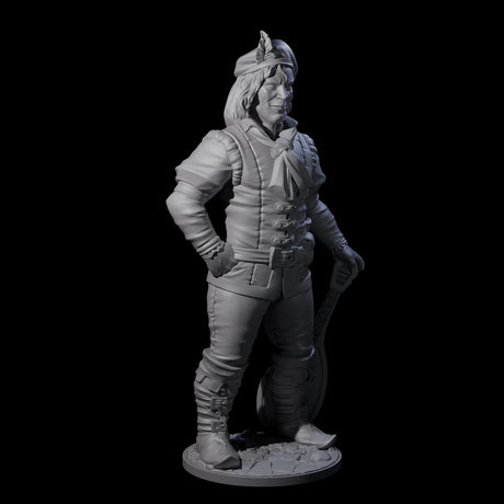 Strumming With Style Human Bard Miniature for Dungeons and Dragons, Pathfinder or other TTRPGs