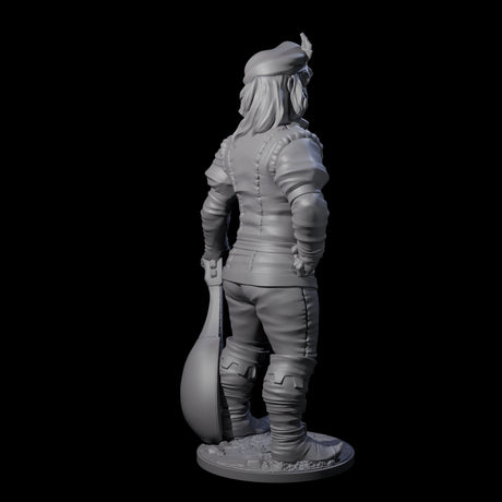 Strumming With Style Human Bard Miniature for Dungeons and Dragons, Pathfinder or other TTRPGs