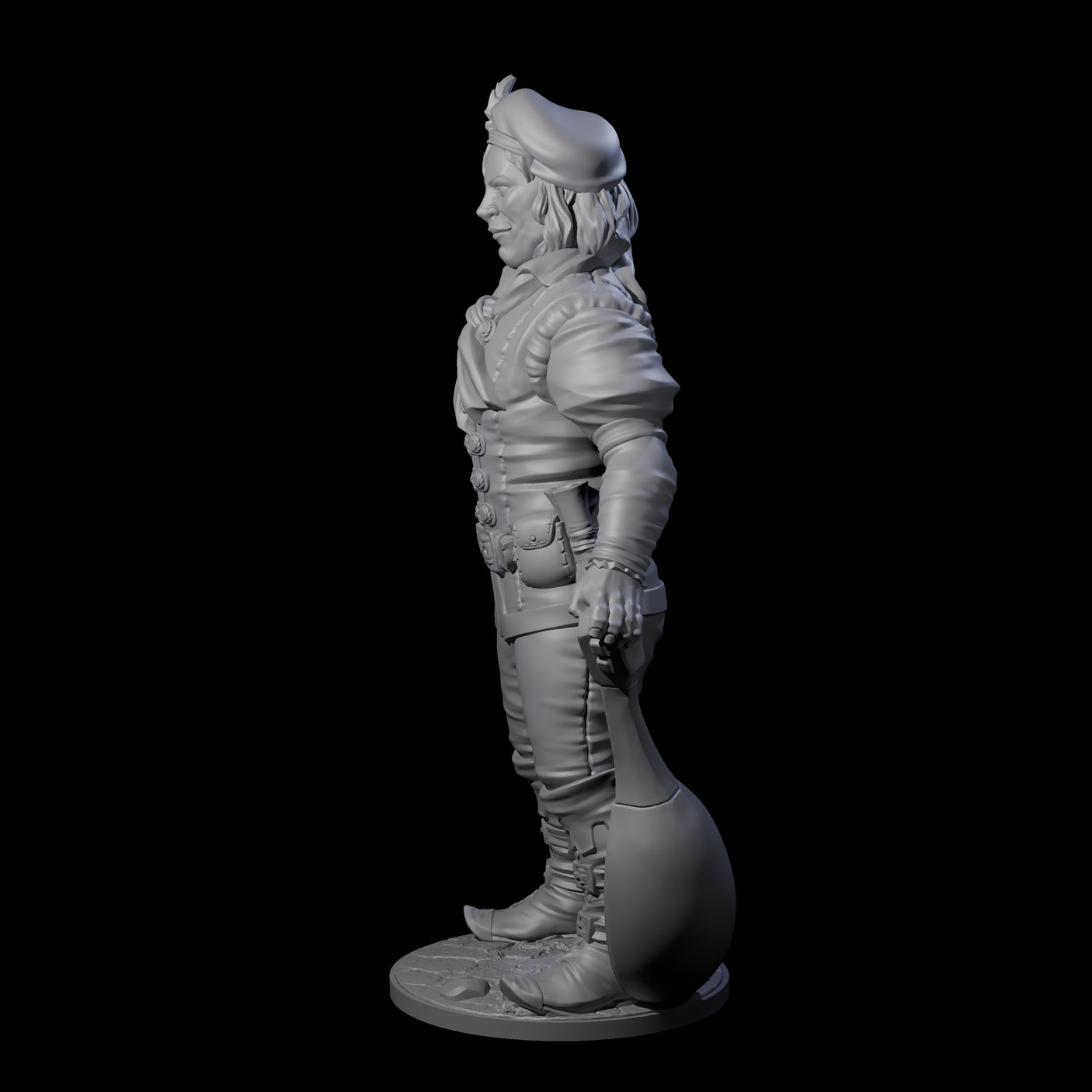 Strumming With Style Human Bard Miniature for Dungeons and Dragons, Pathfinder or other TTRPGs