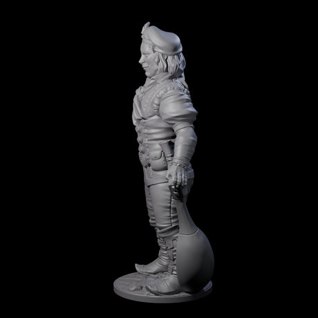 Strumming With Style Human Bard Miniature for Dungeons and Dragons, Pathfinder or other TTRPGs