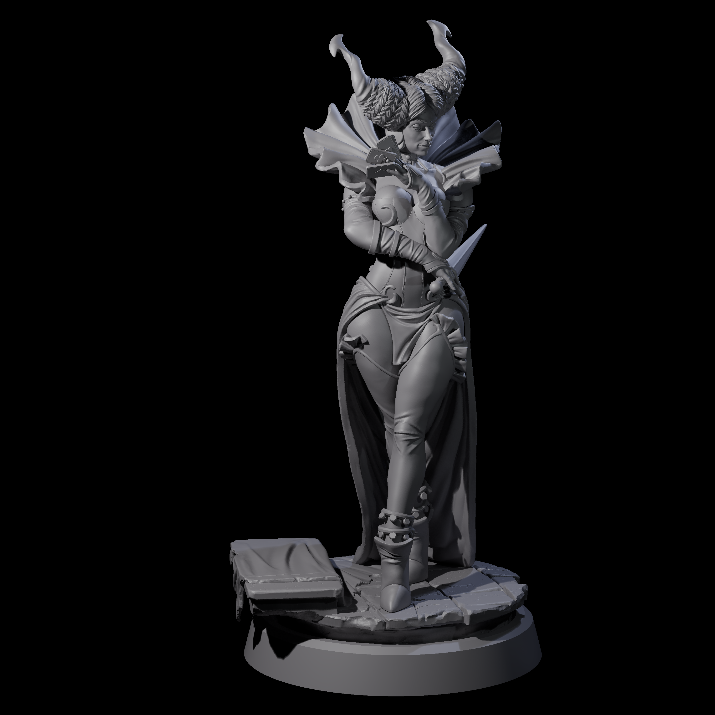 Strutting Circus Rogue Miniature for Dungeons and Dragons, Pathfinder or other TTRPGs