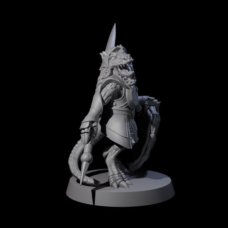 Stupid Armoured Kobold A Miniature for Dungeons and Dragons, Pathfinder or other TTRPGs