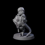 Stupid Armoured Kobold B Miniature for Dungeons and Dragons, Pathfinder or other TTRPGs
