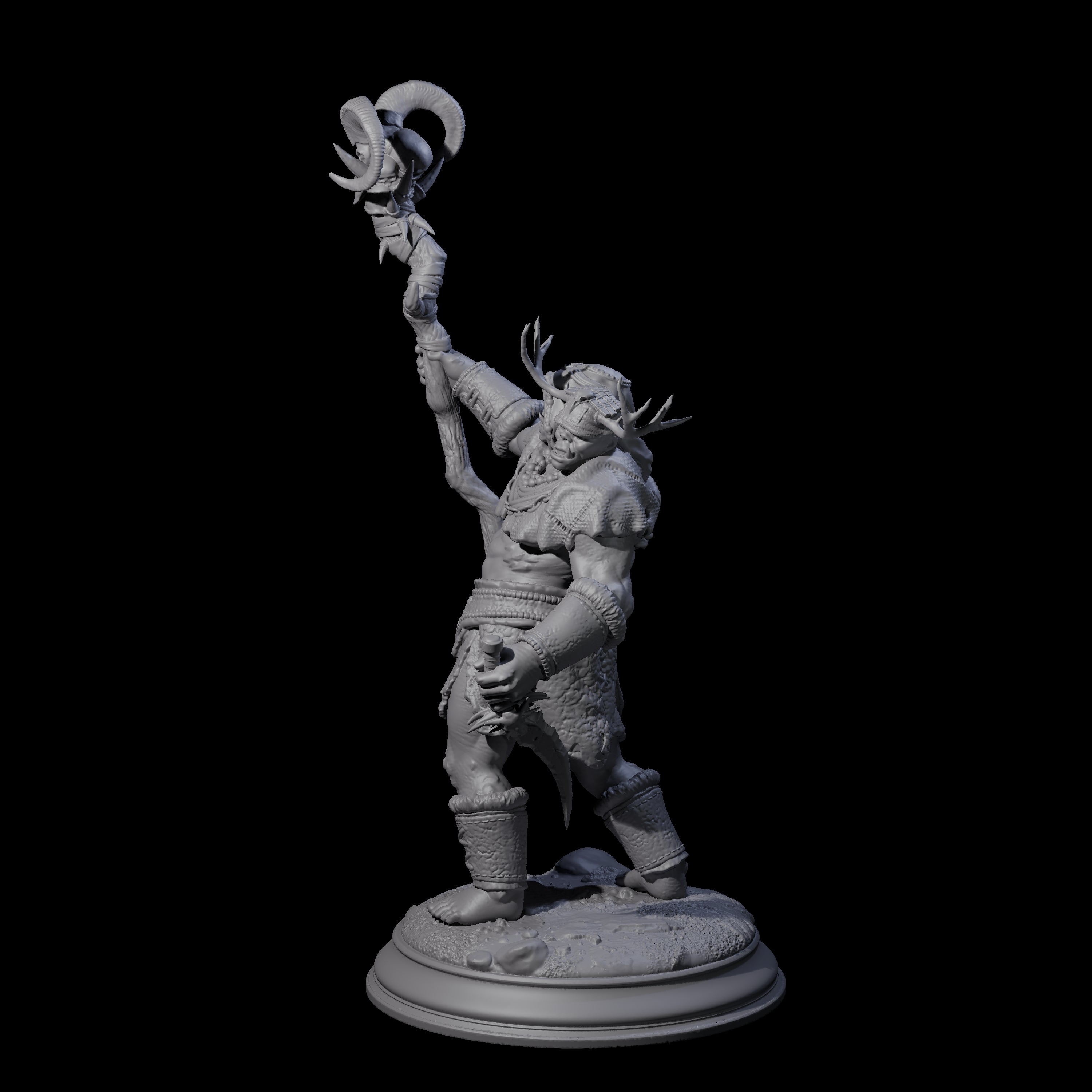 Stupid Magi Ettin Miniature for Dungeons and Dragons, Pathfinder or other TTRPGs