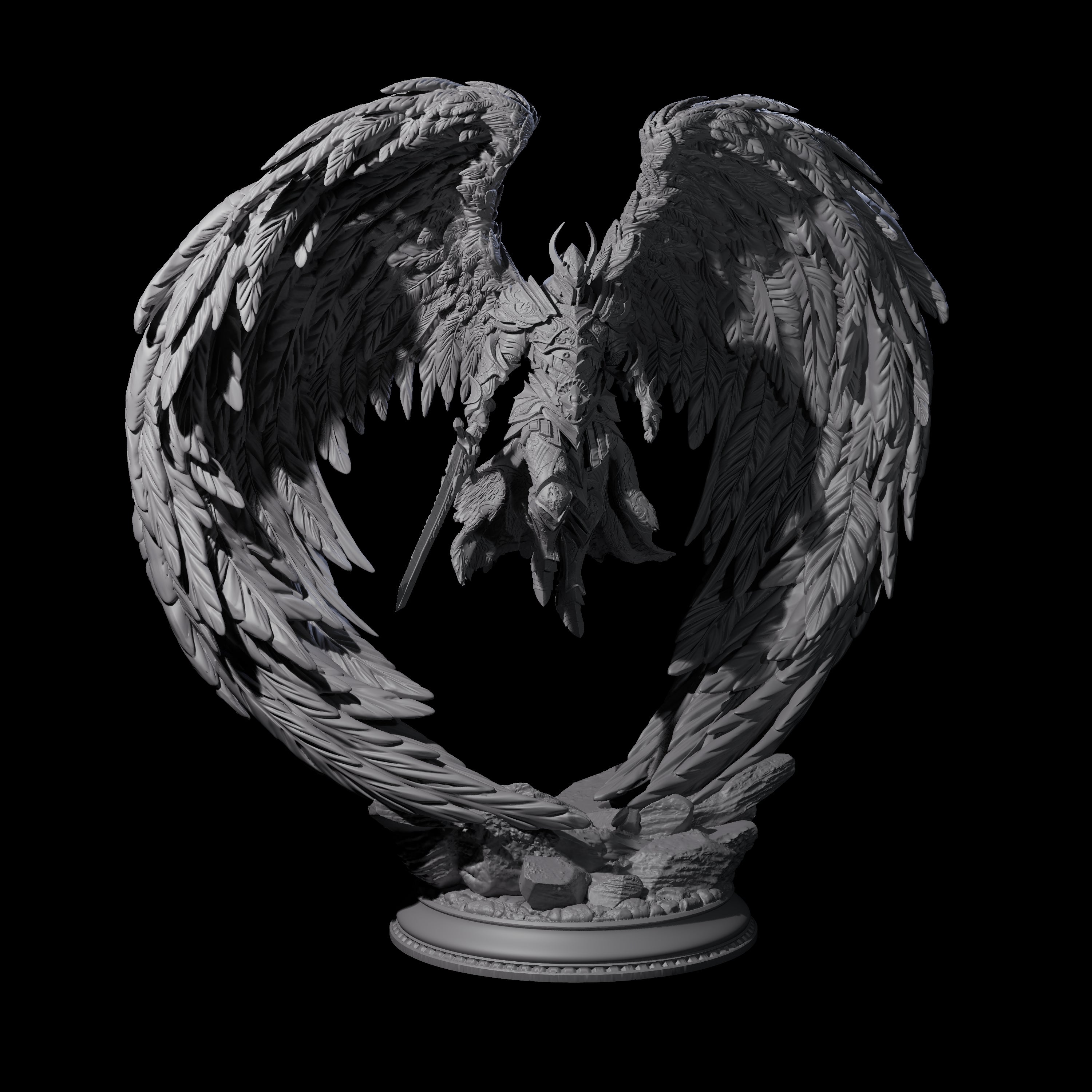 Sturdy Solar Champion Miniature for Dungeons and Dragons, Pathfinder or other TTRPGs