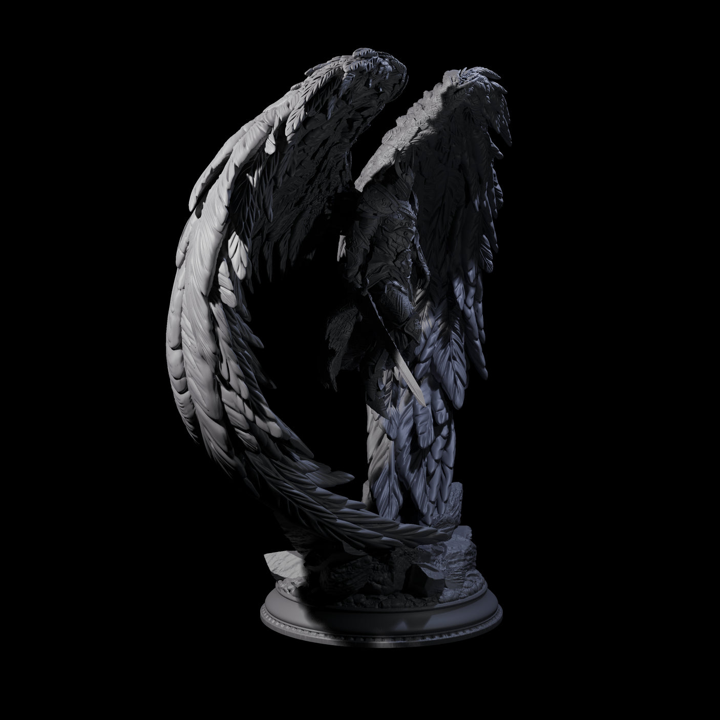 Sturdy Solar Champion Miniature for Dungeons and Dragons, Pathfinder or other TTRPGs