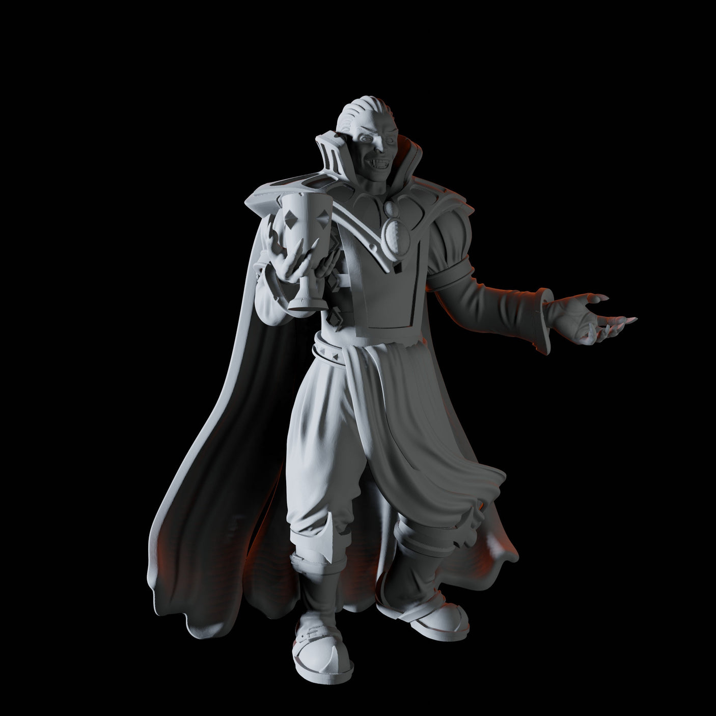 Suave Vampire Miniature for Dungeons and Dragons, Pathfinder or other TTRPGs