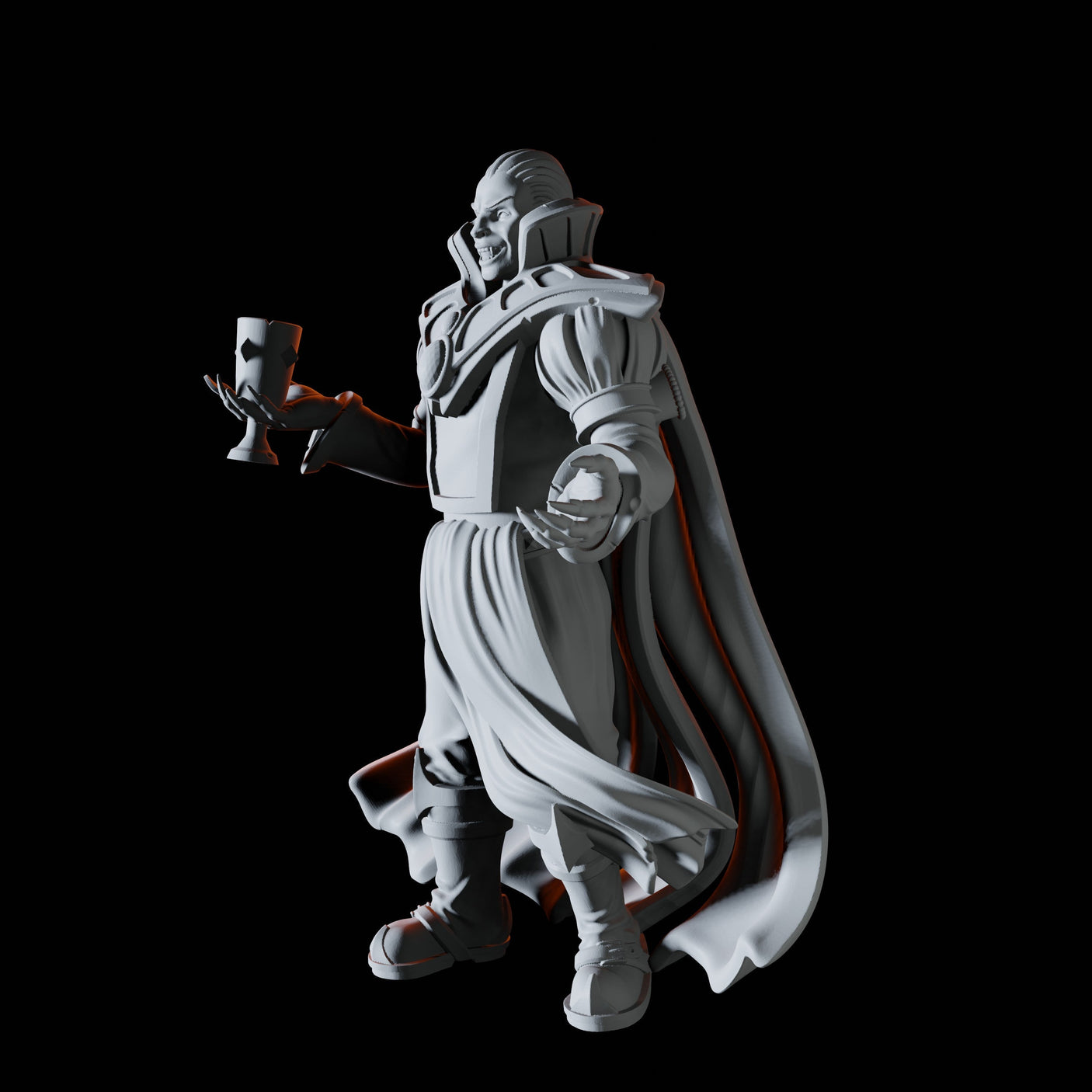 Suave Vampire Miniature for Dungeons and Dragons, Pathfinder or other TTRPGs