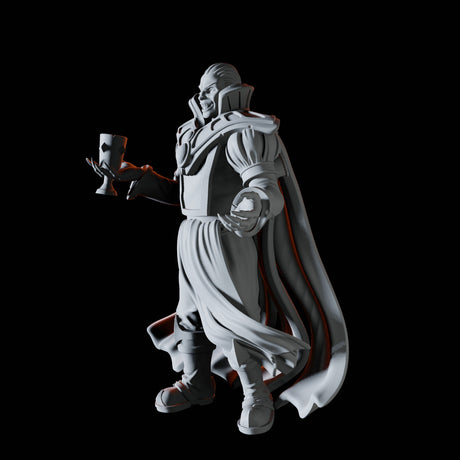 Suave Vampire Miniature for Dungeons and Dragons, Pathfinder or other TTRPGs