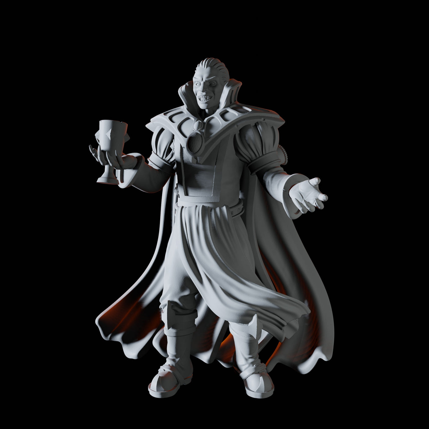 Suave Vampire Miniature for Dungeons and Dragons, Pathfinder or other TTRPGs