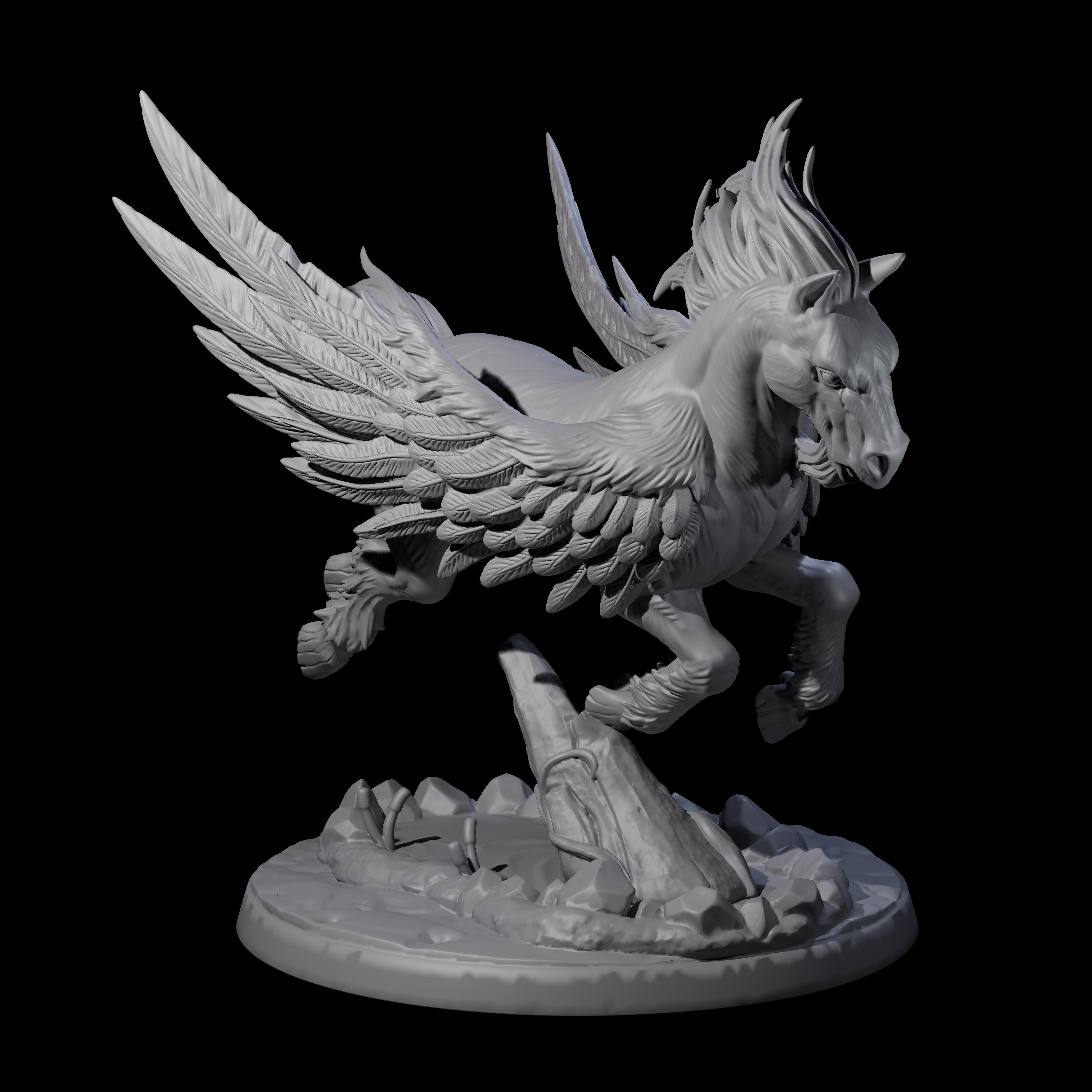 Sublime Pegasus Miniature for Dungeons and Dragons, Pathfinder or other TTRPGs