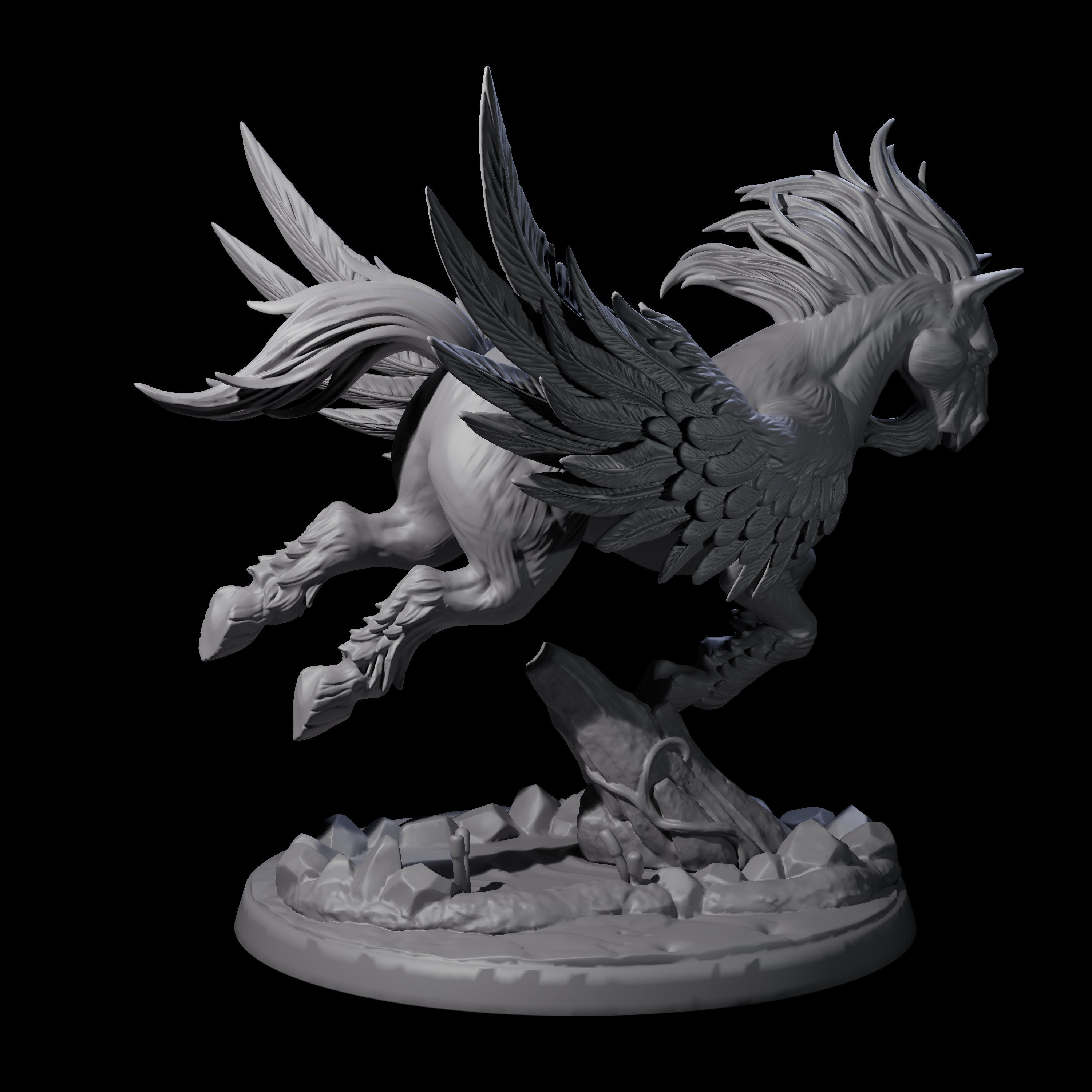 Sublime Pegasus Miniature for Dungeons and Dragons, Pathfinder or other TTRPGs