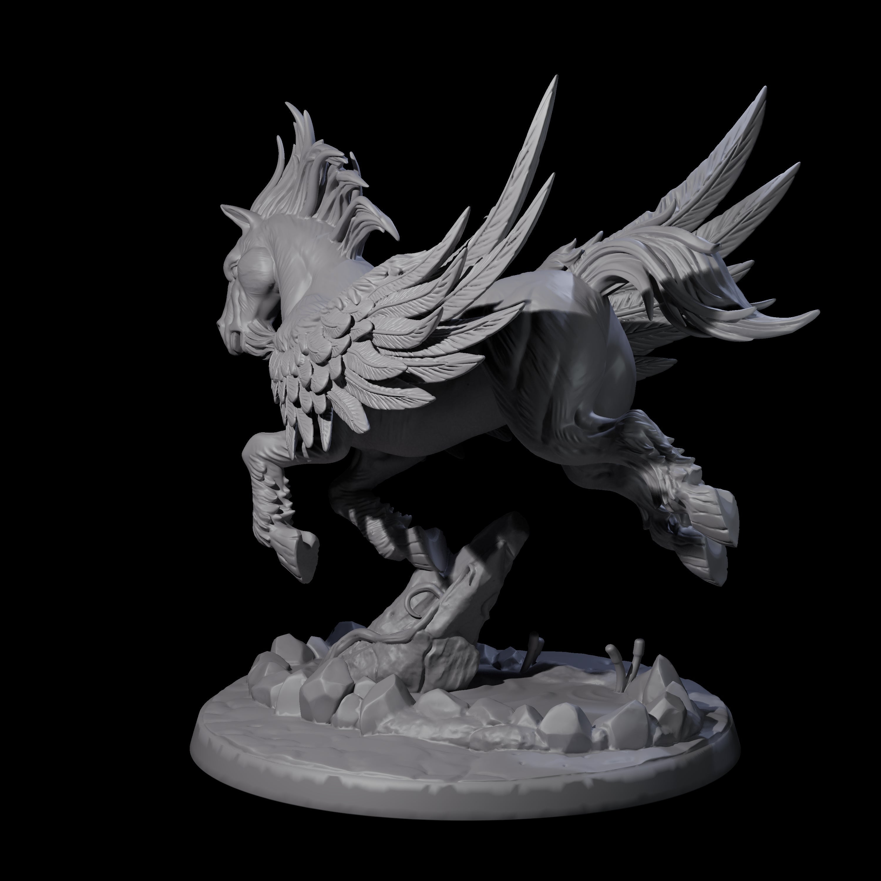 Sublime Pegasus Miniature for Dungeons and Dragons, Pathfinder or other TTRPGs