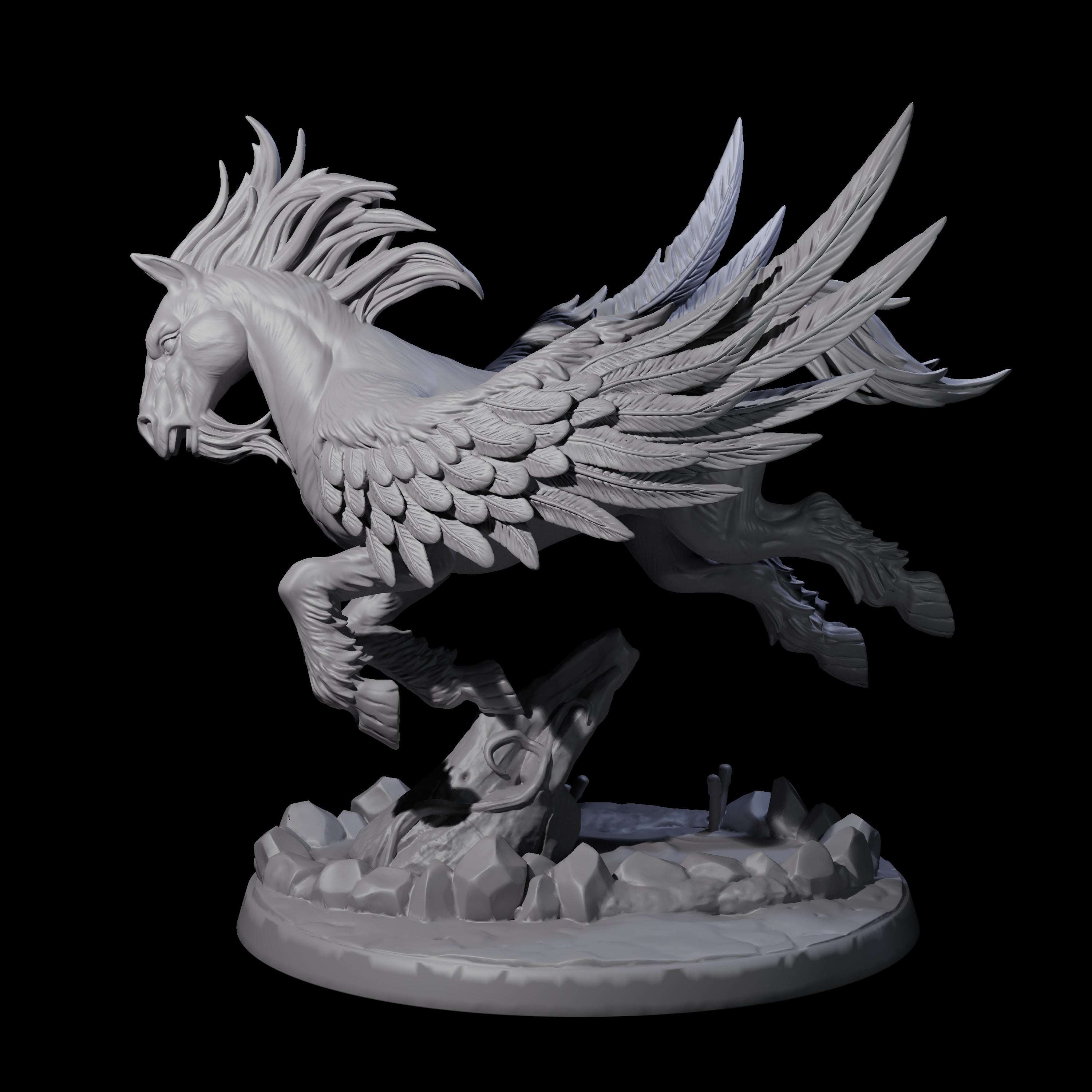 Sublime Pegasus Miniature for Dungeons and Dragons, Pathfinder or other TTRPGs