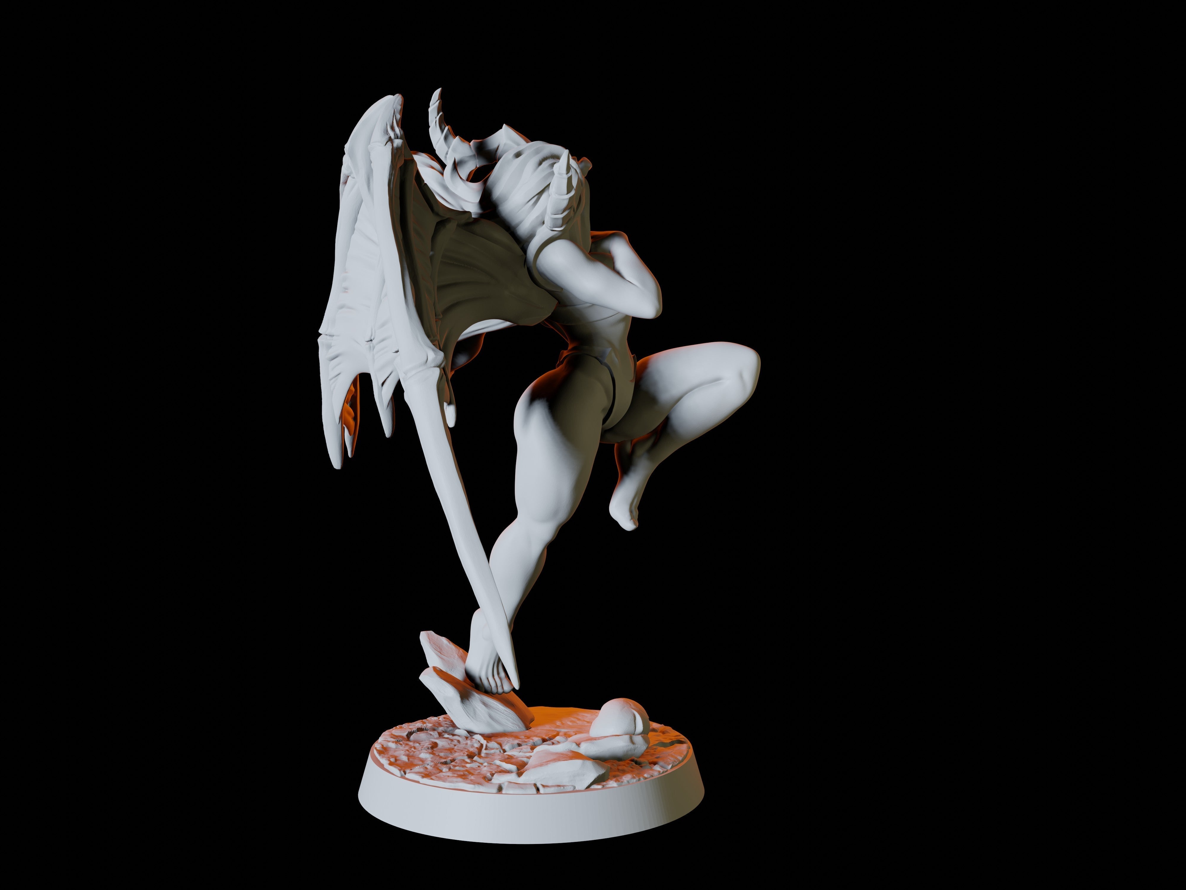 Succubus Pinup Miniature for Dungeons and Dragons - Myth Forged