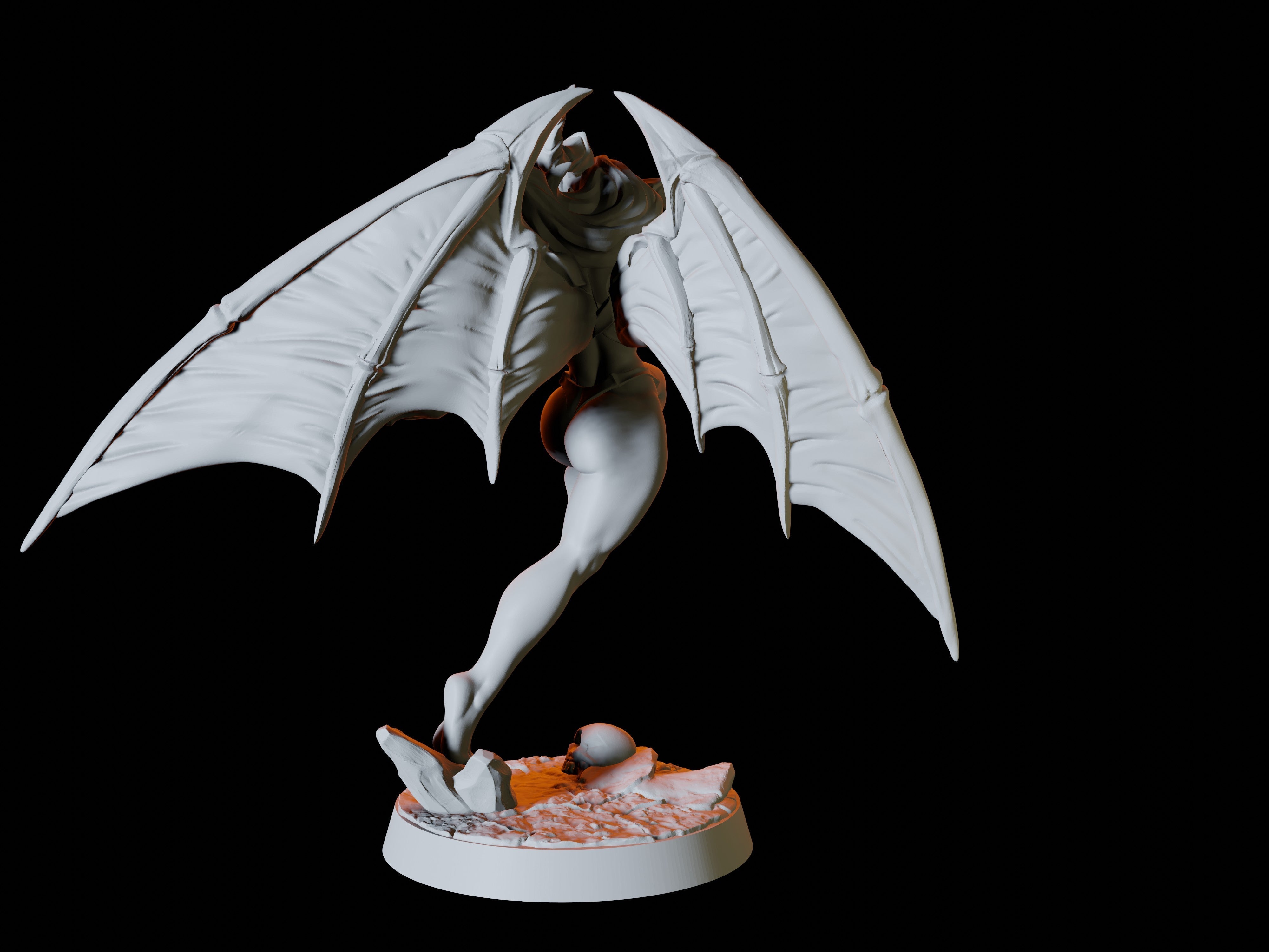 Succubus Pinup Miniature for Dungeons and Dragons - Myth Forged