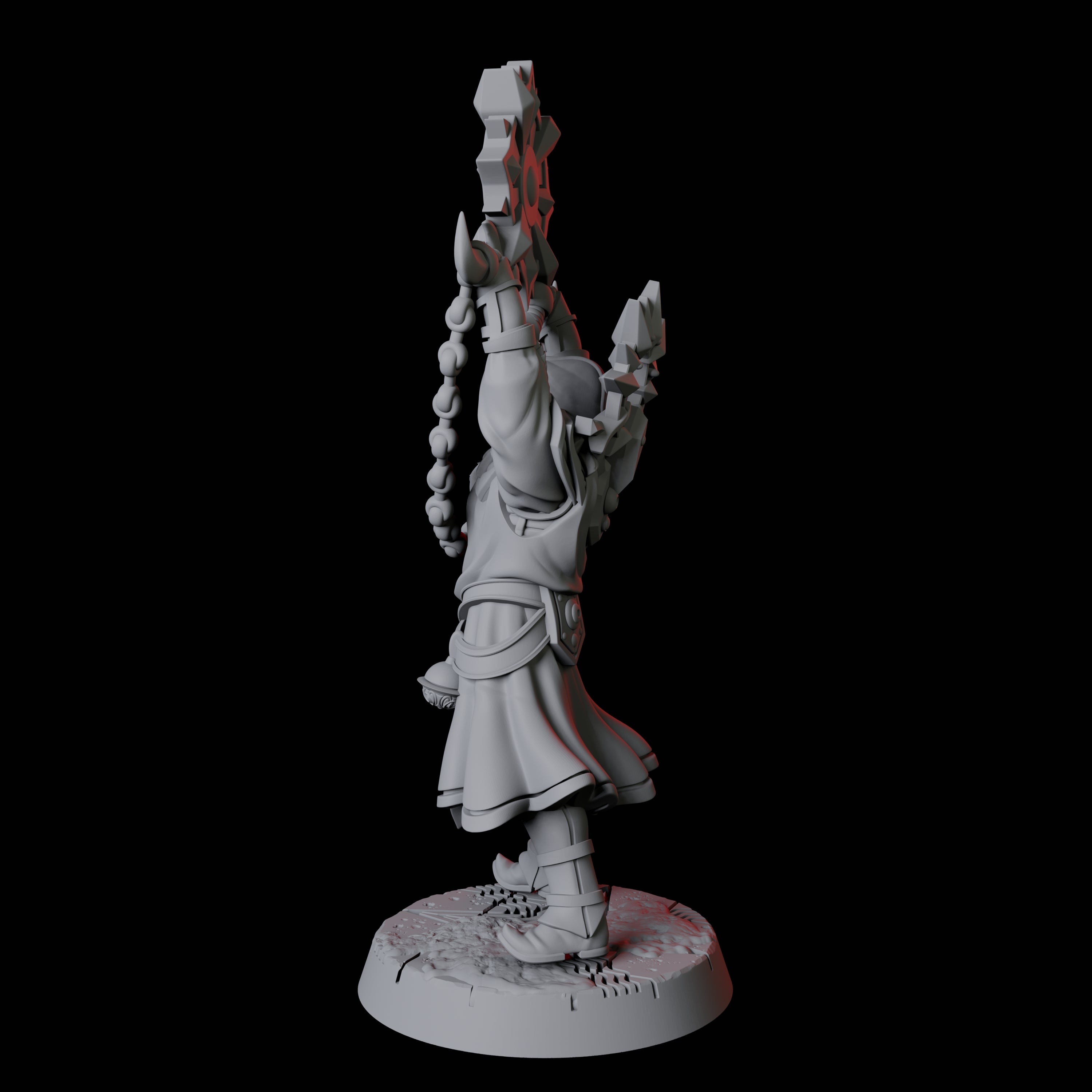 Sun Worshipping Cultist A Miniature for Dungeons and Dragons, Pathfinder or other TTRPGs