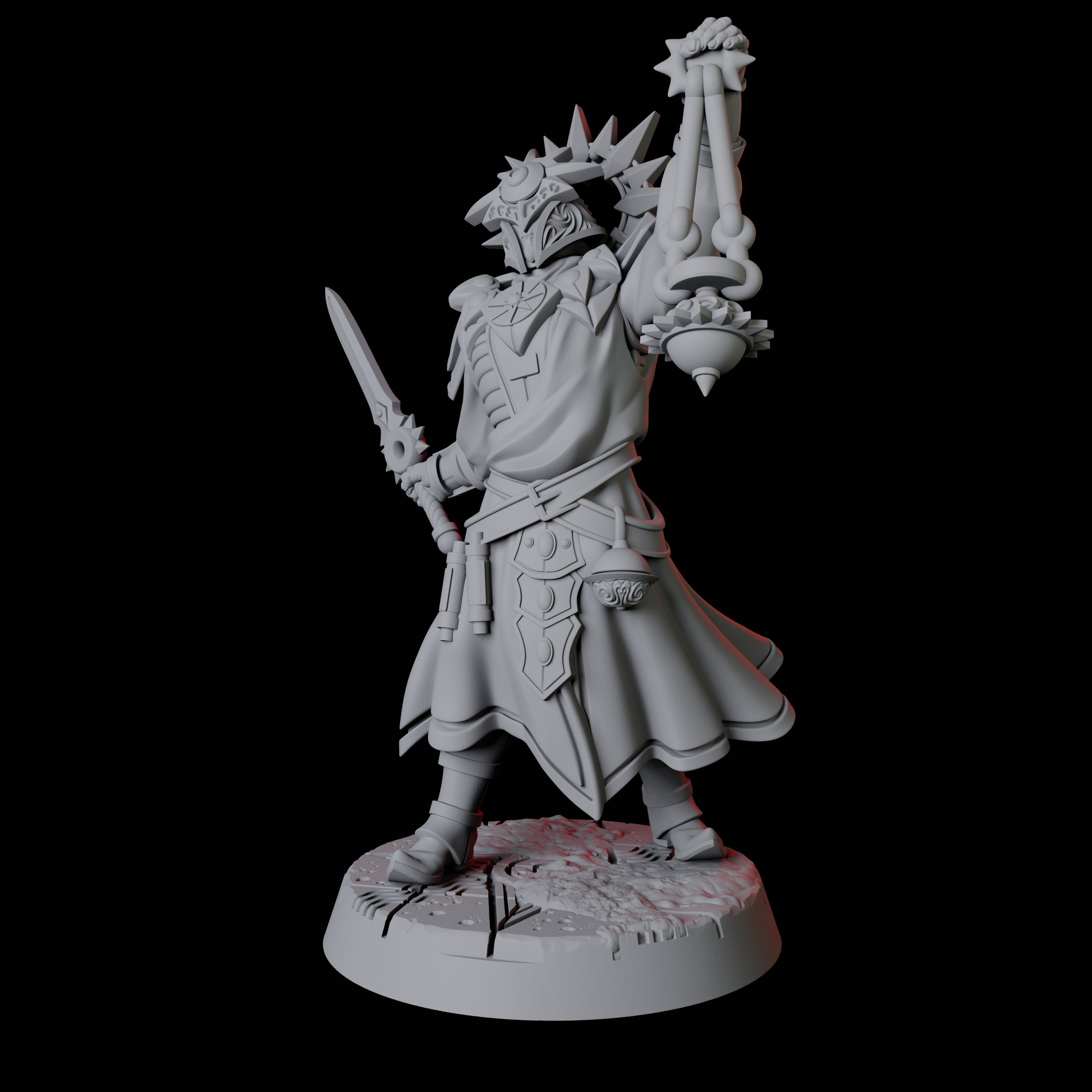 Sun Worshipping Cultist C Miniature for Dungeons and Dragons, Pathfinder or other TTRPGs