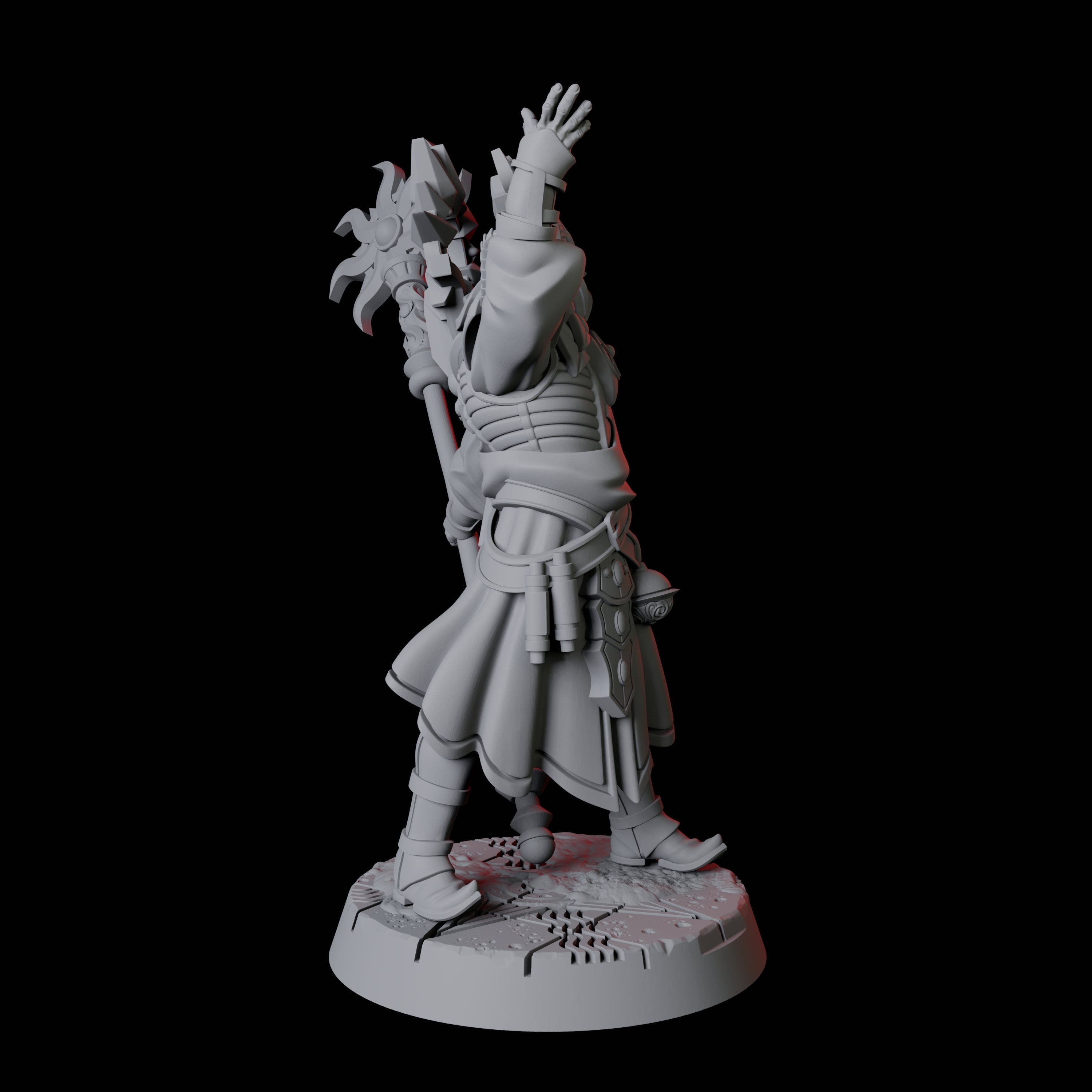 Sun Worshipping Cultist D Miniature for Dungeons and Dragons, Pathfinder or other TTRPGs