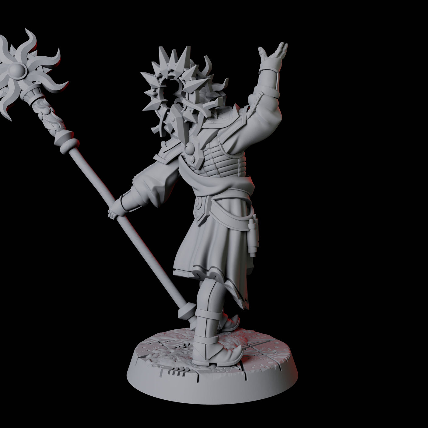 Sun Worshipping Cultist D Miniature for Dungeons and Dragons, Pathfinder or other TTRPGs