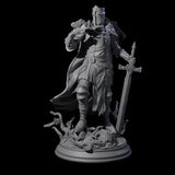 Sunbaked Human Paladin Miniature for Dungeons and Dragons, Pathfinder or other TTRPGs