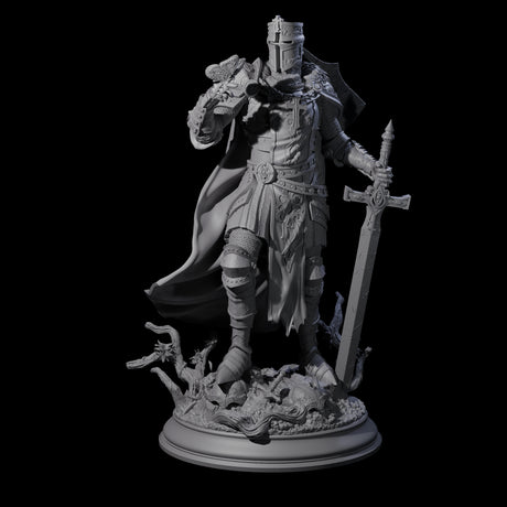 Sunbaked Human Paladin Miniature for Dungeons and Dragons, Pathfinder or other TTRPGs