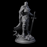 Sunbaked Human Paladin Miniature for Dungeons and Dragons, Pathfinder or other TTRPGs