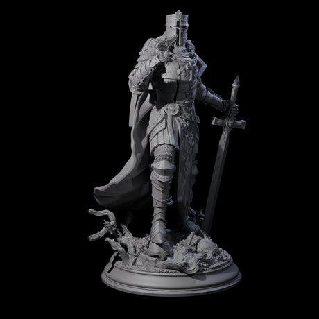 Sunbaked Human Paladin Miniature for Dungeons and Dragons, Pathfinder or other TTRPGs