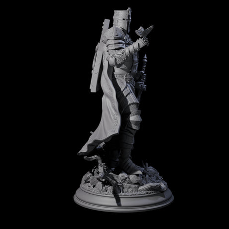 Sunbaked Human Paladin Miniature for Dungeons and Dragons, Pathfinder or other TTRPGs