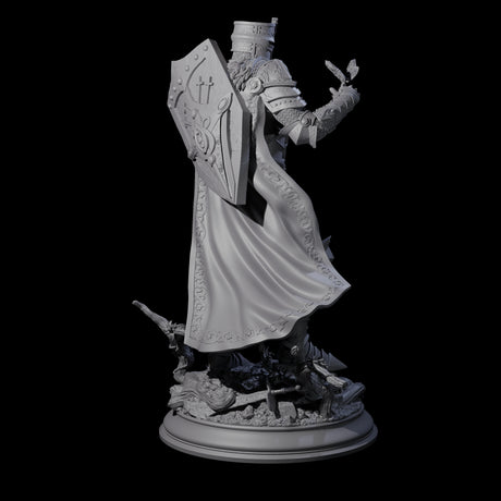 Sunbaked Human Paladin Miniature for Dungeons and Dragons, Pathfinder or other TTRPGs